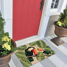 Load image into Gallery viewer, Liora Manne Frontporch Two Cute Toucans Indoor Outdoor Area Rug Neutral