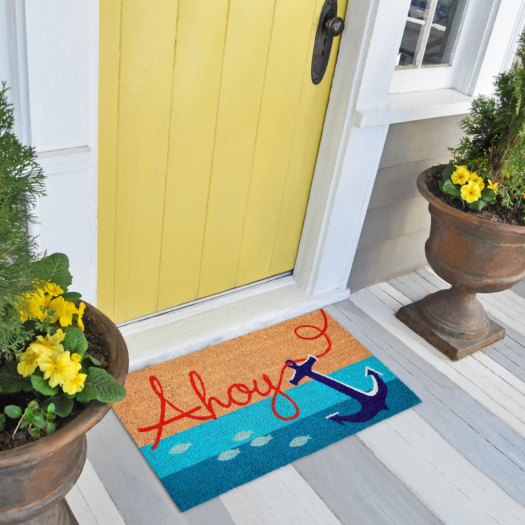 Liora Manne Natura Ahoy Outdoor Door Mat Natural