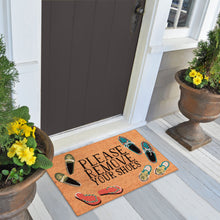 Load image into Gallery viewer, Liora Manne Natura Please Remove Your Shoes Outdoor Door Mat Natural