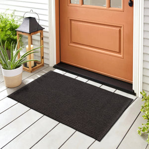 Liora Manne Calais Solid Indoor Outdoor Area Rug Charcoal