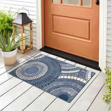 Load image into Gallery viewer, Liora Manne Esencia Circles Indoor Outdoor Mat Delft