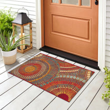 Load image into Gallery viewer, Liora Manne Esencia Circles Indoor Outdoor Mat Saffron