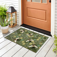Load image into Gallery viewer, Liora Manne Esencia Bee Free Indoor Outdoor Mat Green