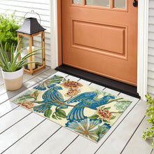 Load image into Gallery viewer, Liora Manne Esencia Flora Fauna Indoor Outdoor Mat Cream