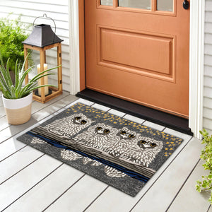 Liora Manne Frontporch Owls Indoor Outdoor Area Rug Night