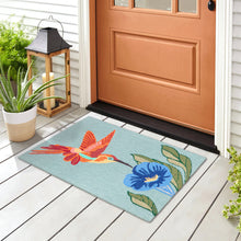 Load image into Gallery viewer, Liora Manne Frontporch Hummingbird Indoor Outdoor Area Rug Sky