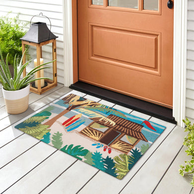 Liora Manne Frontporch Tiki Hut Indoor Outdoor Area Rug Multi