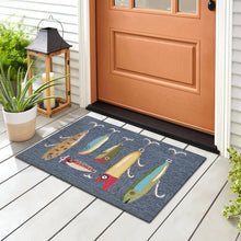 Load image into Gallery viewer, Liora Manne Frontporch Playing Hooky Indoor Outdoor Area Rug Grey