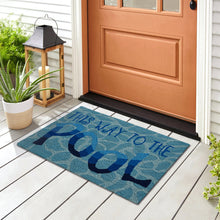 Load image into Gallery viewer, Liora Manne Frontporch This Way To The Pool Indoor Outdoor Area Rug Water