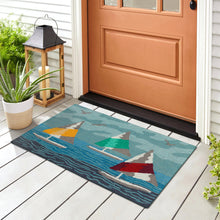 Load image into Gallery viewer, Liora Manne Frontporch Sail Away Indoor Outdoor Area Rug Sea