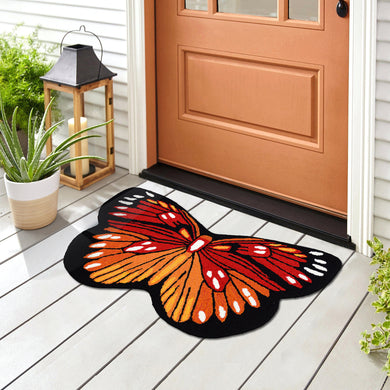 Liora Manne Frontporch Monarch Indoor Outdoor Rug Orange