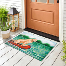 Load image into Gallery viewer, Liora Manne Illusions Lake Dog Indoor Outdoor Mat Green