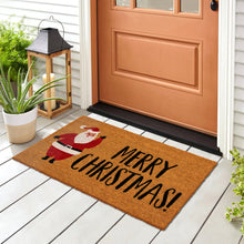 Load image into Gallery viewer, Liora Manne Natura Merry Christmas Santa Outdoor Mat Natural 1&#39;6&quot; x 2&#39;6&quot;