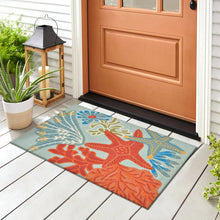 Load image into Gallery viewer, Liora Manne Ravella Ocean Scene Indoor Outdoor Area Rug Aqua