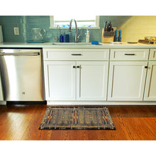 Load image into Gallery viewer, Liora Manne Esencia Tribal Stripe Indoor Outdoor Mat Black