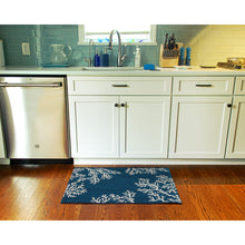 Load image into Gallery viewer, Liora Manne Esencia Coral Edge Indoor Outdoor Mat Navy