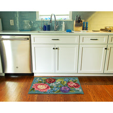 Load image into Gallery viewer, Liora Manne Esencia Secret Garden Indoor Outdoor Mat Aqua