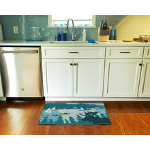 Load image into Gallery viewer, Liora Manne Esencia Lake Life Indoor Outdoor Mat Blue