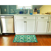 Load image into Gallery viewer, Liora Manne Illusions Madrid Indoor Outdoor Area Mat Emerald