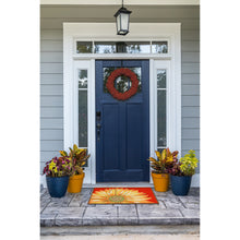 Load image into Gallery viewer, Liora Manne Frontporch Sunflower Indoor Outdoor Area Rug Red