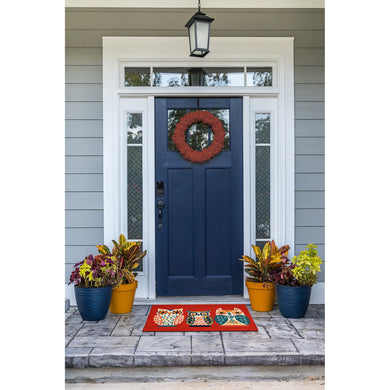 Liora Manne Frontporch What A Hoot Indoor Outdoor Area Rug Red