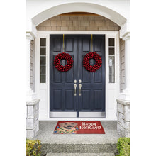 Load image into Gallery viewer, Liora Manne Frontporch Happy Holidays Indoor Outdoor Area Rug Red