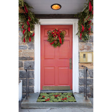 Load image into Gallery viewer, Liora Manne Frontporch Hollyberries Indoor Outdoor Area Rug Black