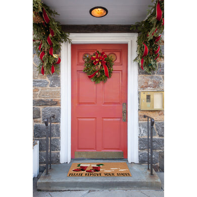 Liora Manne Natura Santa Boots Outdoor Door Mat Natural 1'6