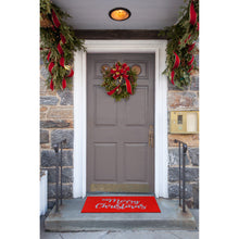 Load image into Gallery viewer, Liora Manne Natura Merry Christmas Outdoor Door Mat Red 1&#39;6&quot; x 2&#39;6&quot;