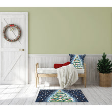 Load image into Gallery viewer, Liora Manne Frontporch Xmas Tree Indoor Outdoor Area Rug Midnight