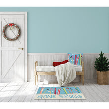 Load image into Gallery viewer, Liora Manne Frontporch Gone Skiing Indoor Outdoor Area Rug Blue