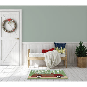 Liora Manne Frontporch Woody Wonderland Indoor Outdoor Area Rug Pine