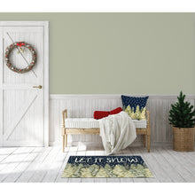 Load image into Gallery viewer, Liora Manne Frontporch Let It Snow Indoor Outdoor Area Rug Midnight