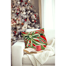 Load image into Gallery viewer, Liora Manne Visions III Gift Box Indoor Outdoor Decorative Pillow Green