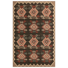 Load image into Gallery viewer, Liora Manne Riviera Kilim Indoor Outdoor Area Rug Black