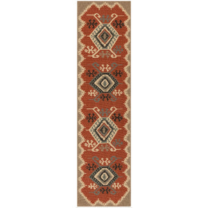 Liora Manne Riviera Kilim Indoor Outdoor Area Rug Red