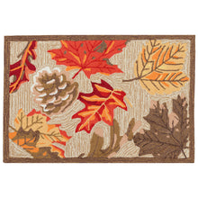 Load image into Gallery viewer, Liora Manne Ravella Falling Leaves Indoor Outdoor Area Rug Natural