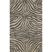 Load image into Gallery viewer, Liora Manne Ravella Zebra Indoor Outdoor Area Rug Black