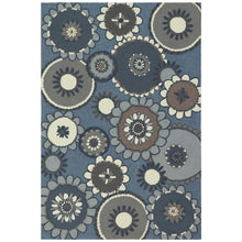 Load image into Gallery viewer, Liora Manne Ravella Florentine Indoor Outdoor Area Rug Denim