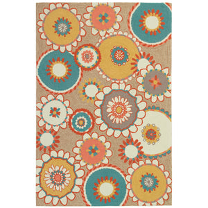 Liora Manne Ravella Florentine Indoor Outdoor Area Rug Sand