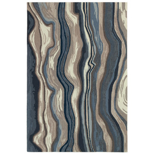 Liora Manne Ravella Ipanema Indoor Outdoor Area Rug Blue/grey