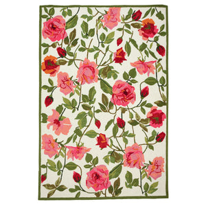 Liora Manne Ravella China Roses Indoor Outdoor Area Rug Rose