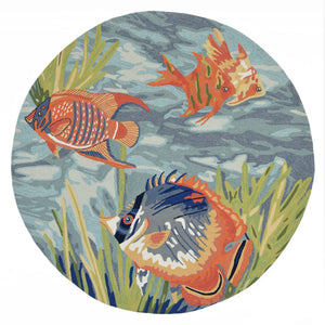 Liora Manne Ravella Tropical Fish Indoor Outdoor Area Rug Ocean