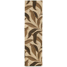 Load image into Gallery viewer, Liora Manne Ravella Leaf Indoor Outdoor Area Rug Neutral