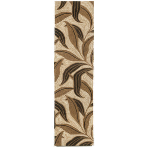 Liora Manne Ravella Leaf Indoor Outdoor Area Rug Neutral