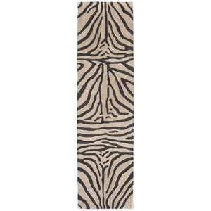 Liora Manne Ravella Zebra Indoor Outdoor Area Rug Black