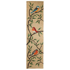 Liora Manne Ravella Birds On Branches Indoor Outdoor Area Rug Natural