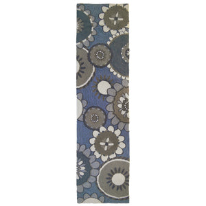 Liora Manne Ravella Florentine Indoor Outdoor Area Rug Denim