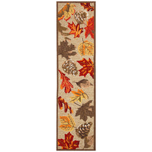 Load image into Gallery viewer, Liora Manne Ravella Falling Leaves Indoor Outdoor Area Rug Natural