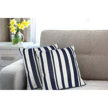 Load image into Gallery viewer, Liora Manne Visions II Marina Stripe Indoor Outdoor Decorative Pillow Marine